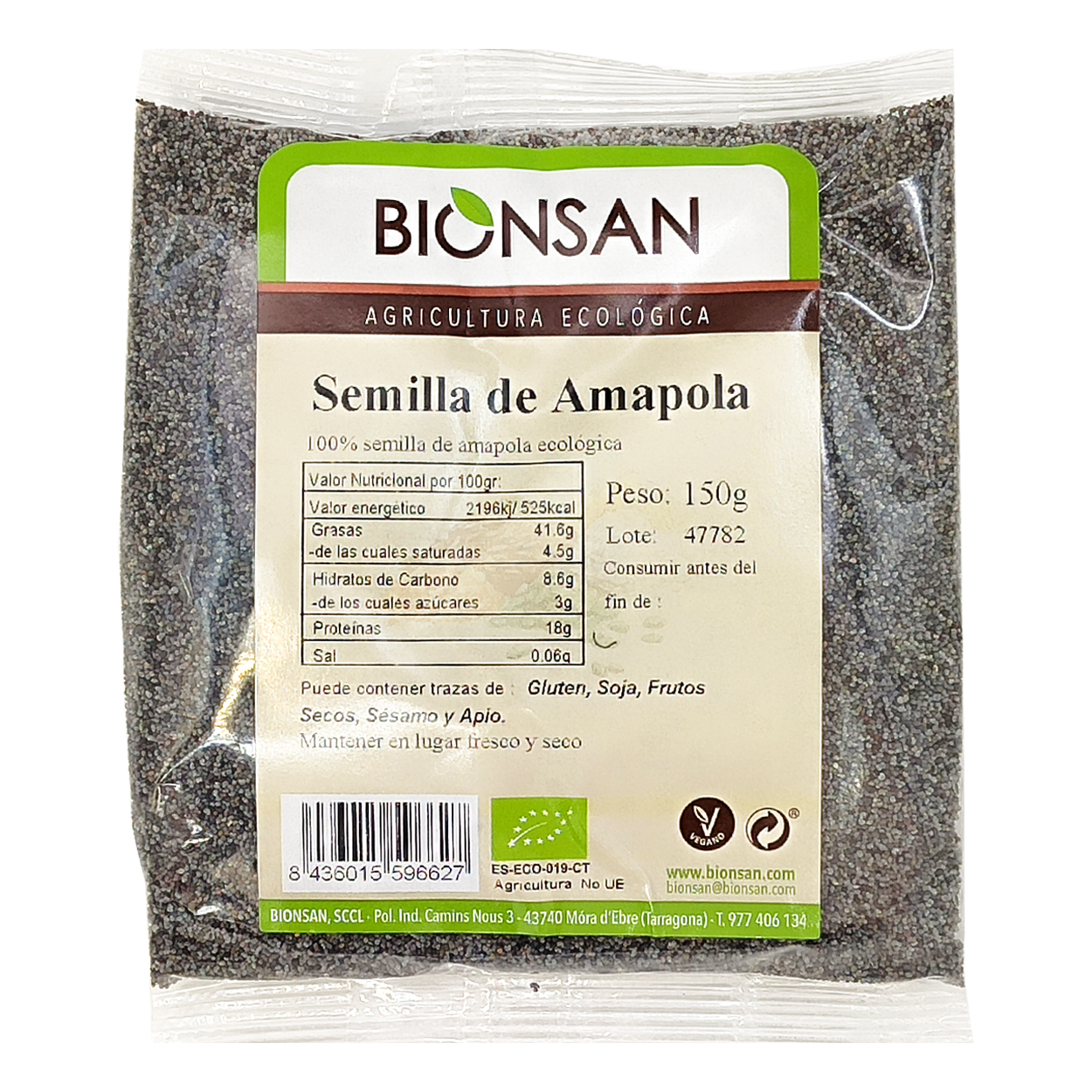 Semillas De Amapola Eco Bionsan 150gr_0