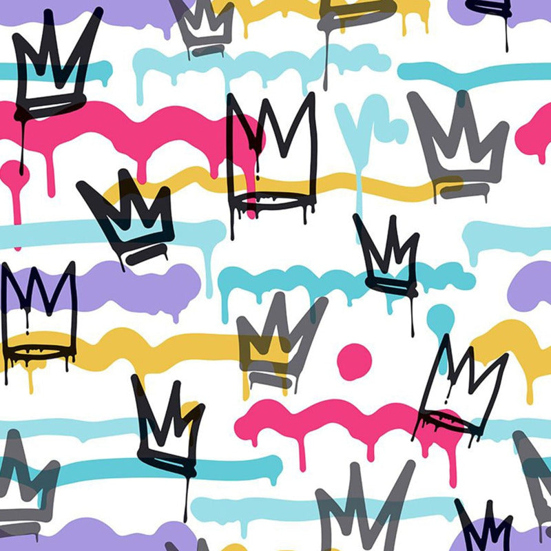 Noordwand Papel Pintado Friends&coffee Sith Graffity And Crowns B/n_0