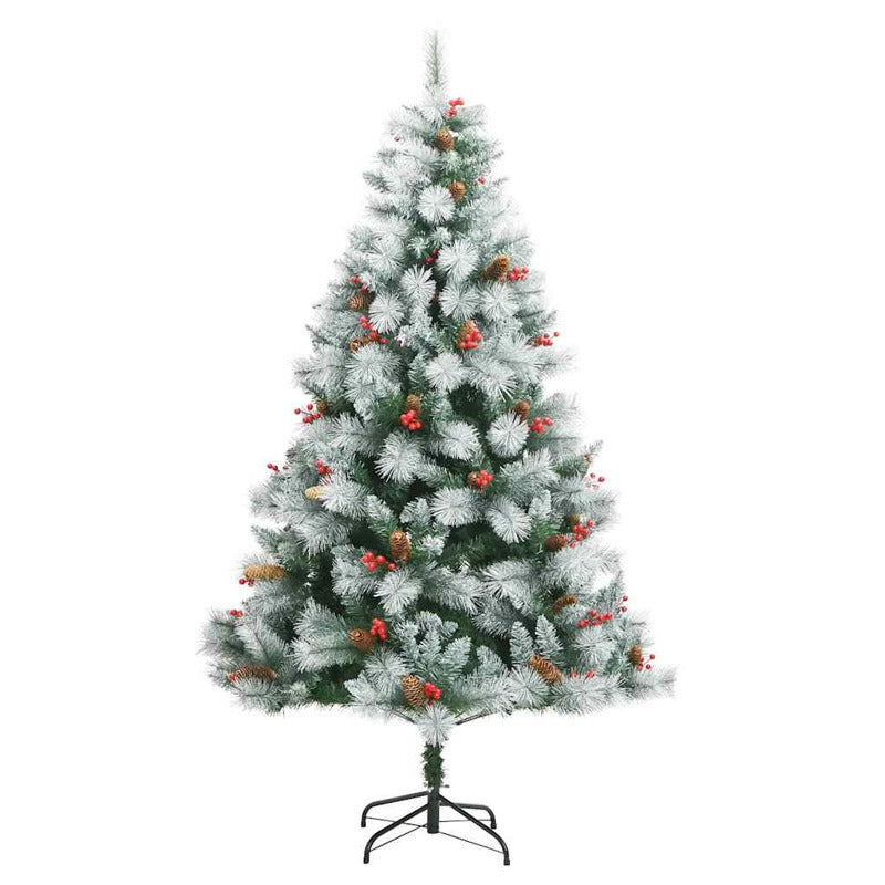 Vidaxl Árbol De Navidad Artificial Con Bisagras 300 Led Y Bolas 180 Cm_4