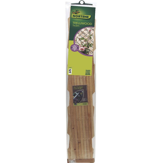 Trelliwood Nortene treliça extensível de madeira 0,5x1,50 m