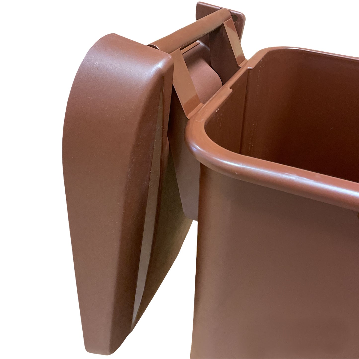 Contenedor Wellhome Reciclo 110 Litros, Cerrado Con Tapa, Ideal Para Reciclaje De Residuos Orgánicos, Con Ruedas + 3x Bolsas De Basura De 10 Unidades_4
