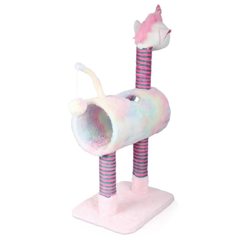 Pets Collection Rascador Para Gatos Unicorn Rosa 40x30x85 Cm_3