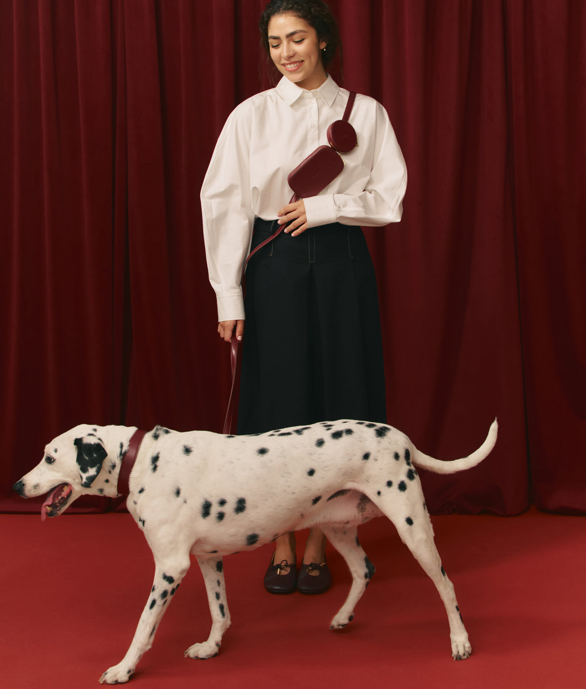 Cafide Collar De Cuero Vegano Burdeos. Modelo Jala. Talla Xxs (17-21 Cm)_2