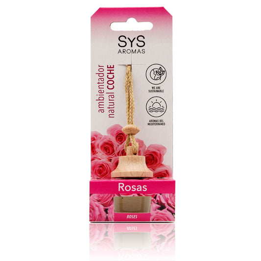 Ambientador Coche Rosas SYS Aromas Style 7 ml | Aroma Floral y Delicado | Suave y Elegante_0