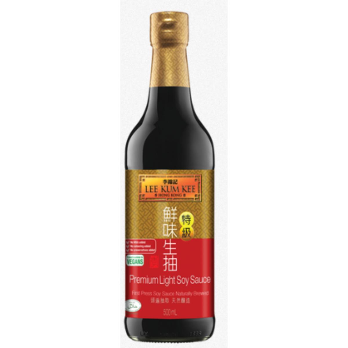 Molho de soja leve e premium Lee Kum Kee 500ml