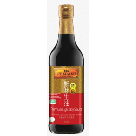 Molho de soja leve e premium Lee Kum Kee 500ml