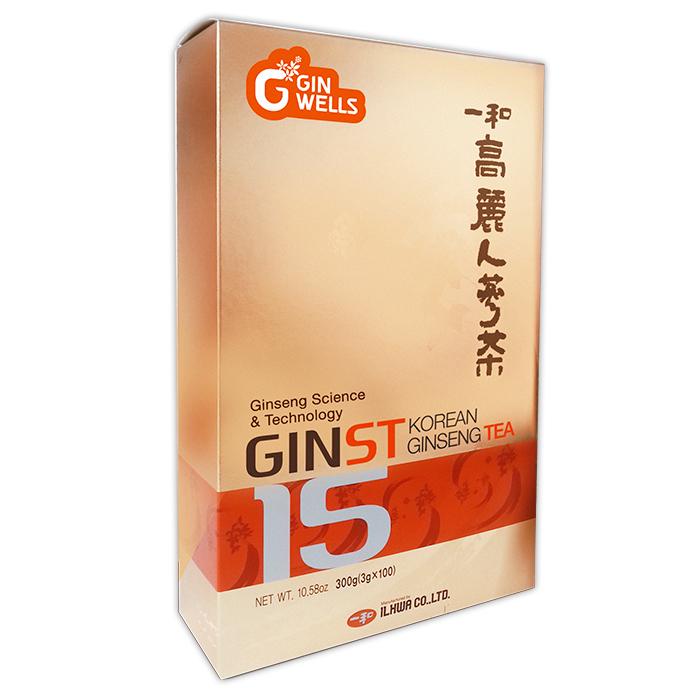 Chá de Ginseng Coreano Il Hwa (Ginst15) 100 Envelopes Tongil
