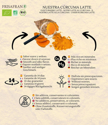 Cúrcuma Latte Ecológica En Polvo | Calidad | Frisafran 100 G_4