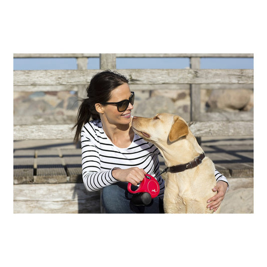 Correa Para Perros Flexi New Classic Rosa Talla S 5 M_0