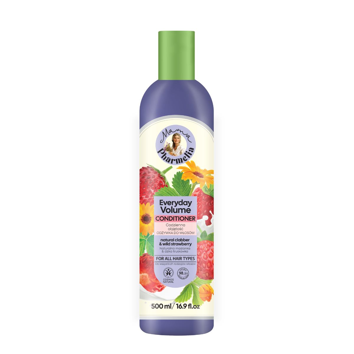 Acondicionador con Leche Cuajada y Fresa Silvestre, Mama Pharmelia, 500ml