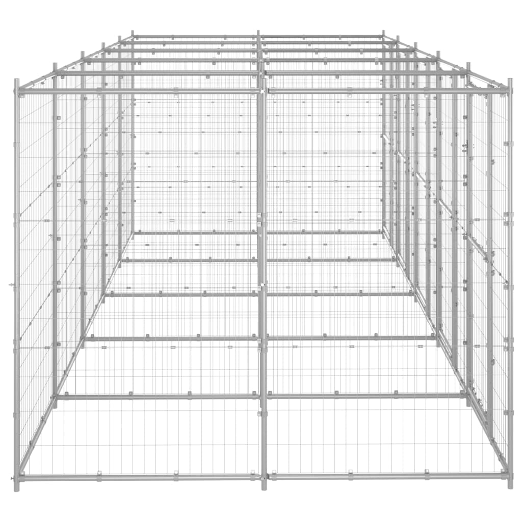 Perrera De Exterior De Acero Galvanizado 12,1 M²_2