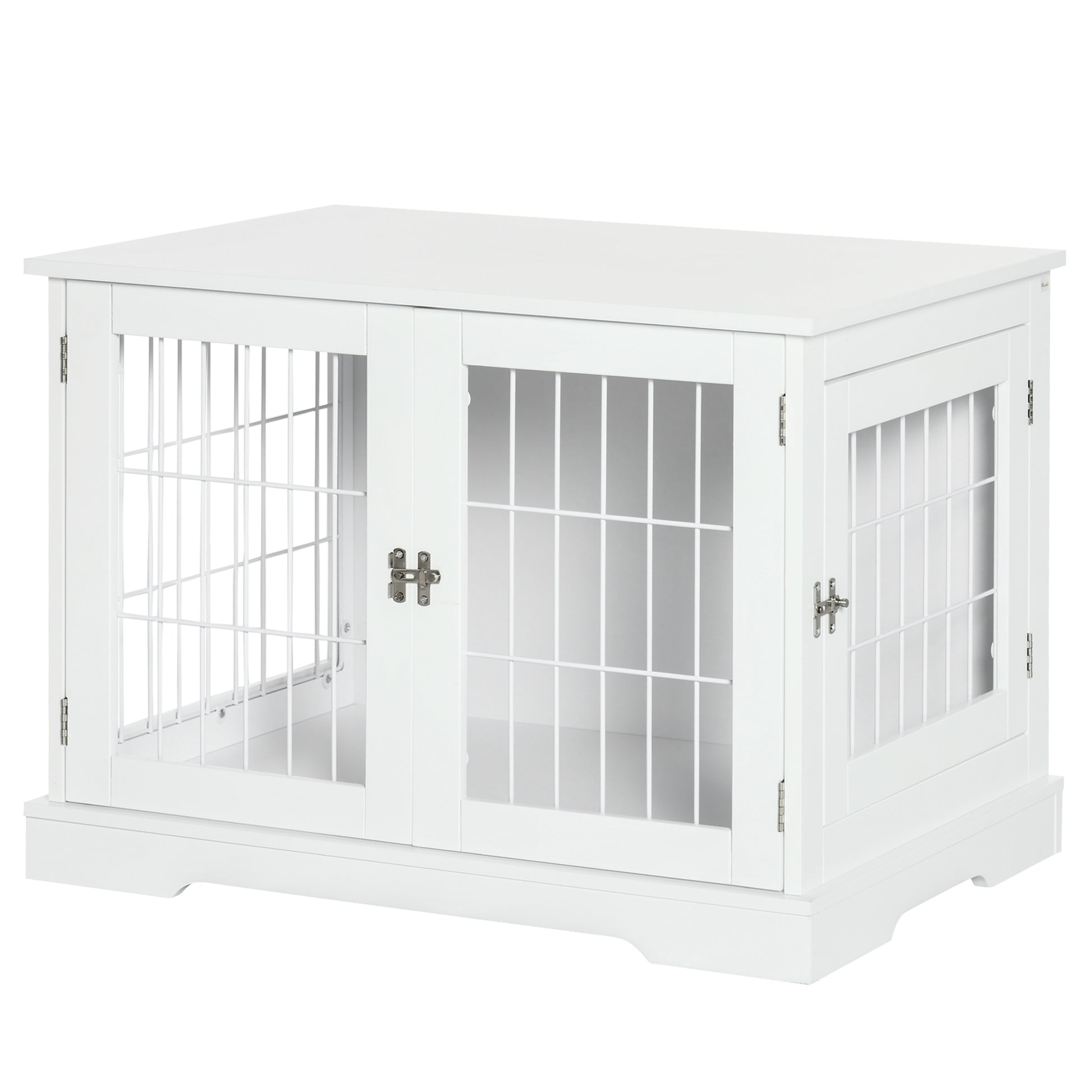 Pawhut Jaula Para Perros De Madera 76x54,5x56 Cm Superficie De Mesa_0