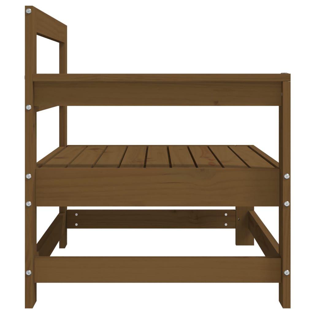 Vidaxl Sofá Esquinero De Madera Maciza De Pino Marrón Miel_3