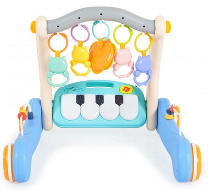 Andador 2 En 1 Y Tapete De Juego Piano He0637 Blue_1