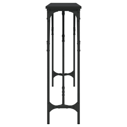 Mesa Consola Madera De Ingeniería Negro 180x23x75 Cm_3