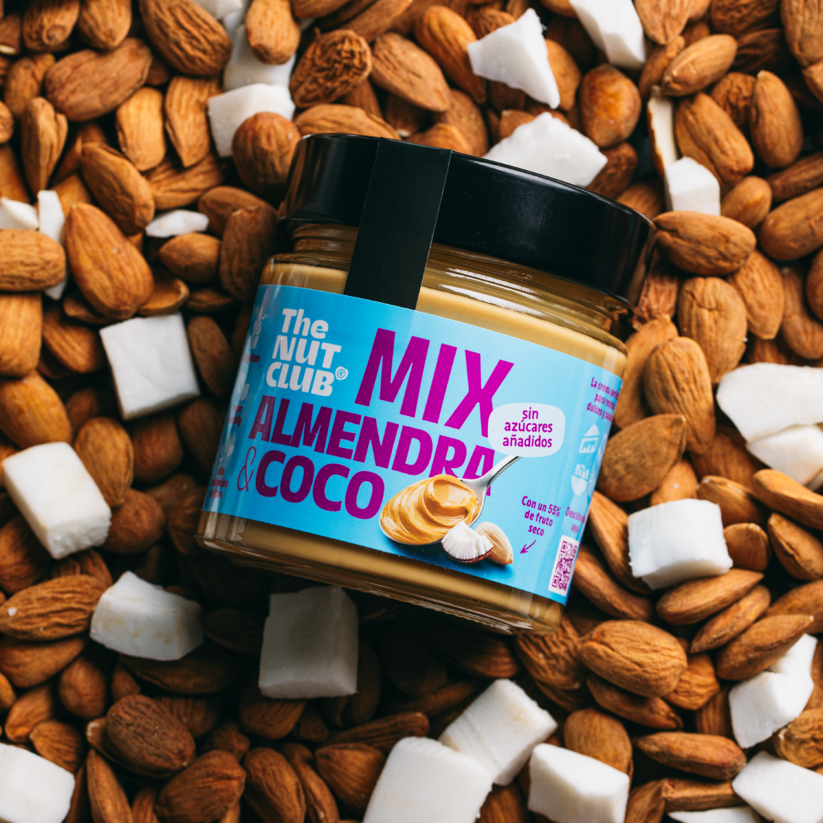 Pack crema de almendra y coco 6 uds The Nut Club 1200g_2