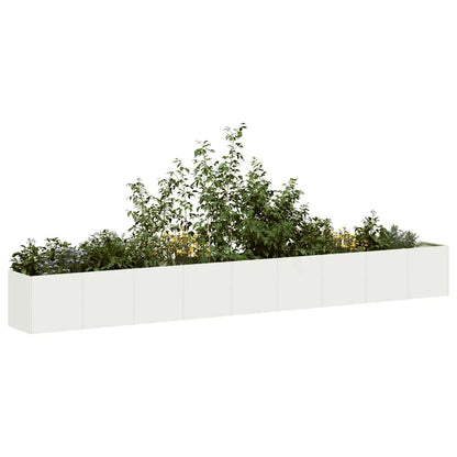 Jardinera De Acero Laminado En Frío Blanco 360x40x40 Cm_1
