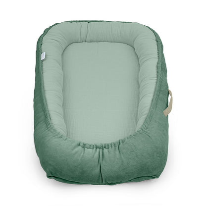 Cuna Nido Colecho Bebe Muselina Salvia_1