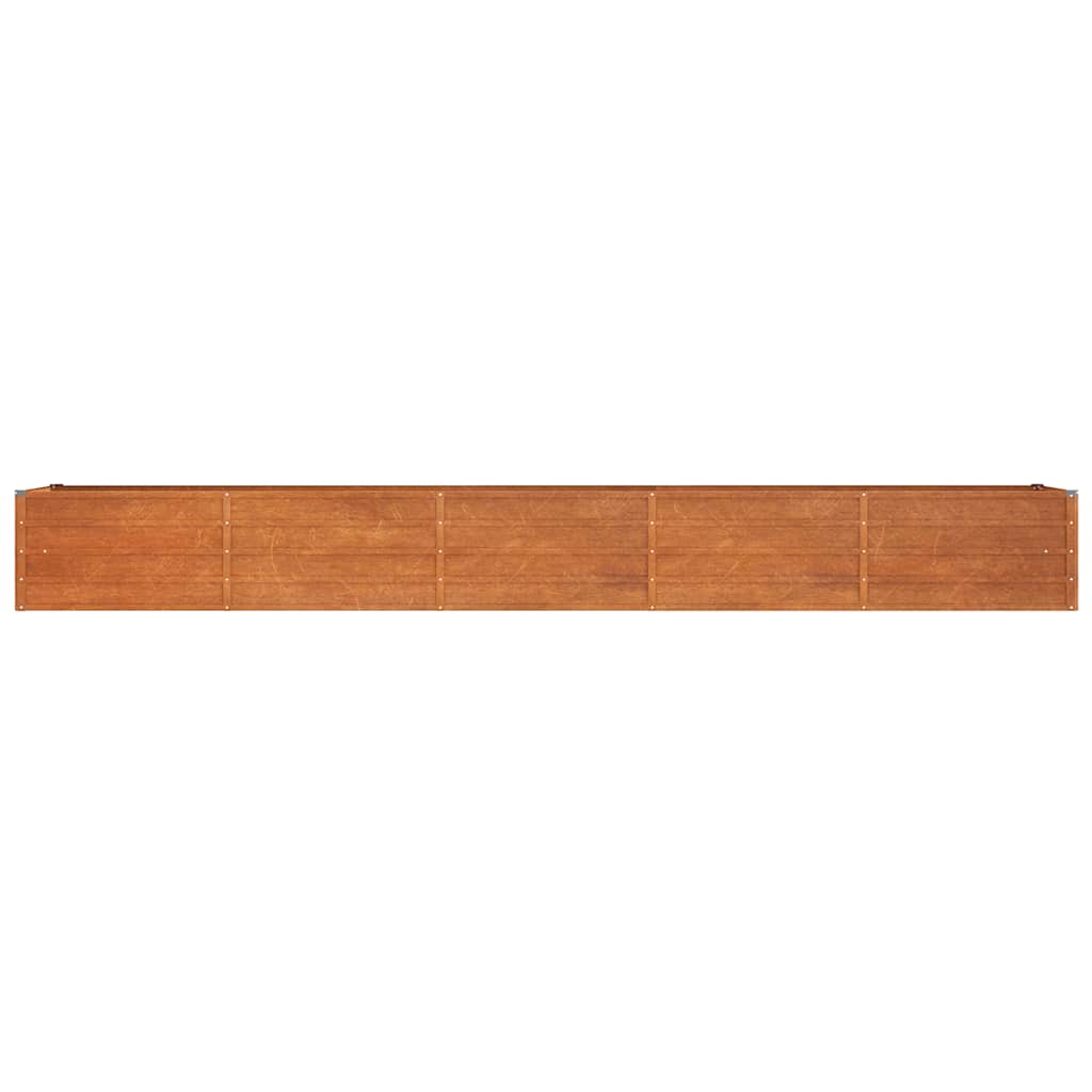 Arriate Oxidado De Acero Corten 400x80x45 Cm_3