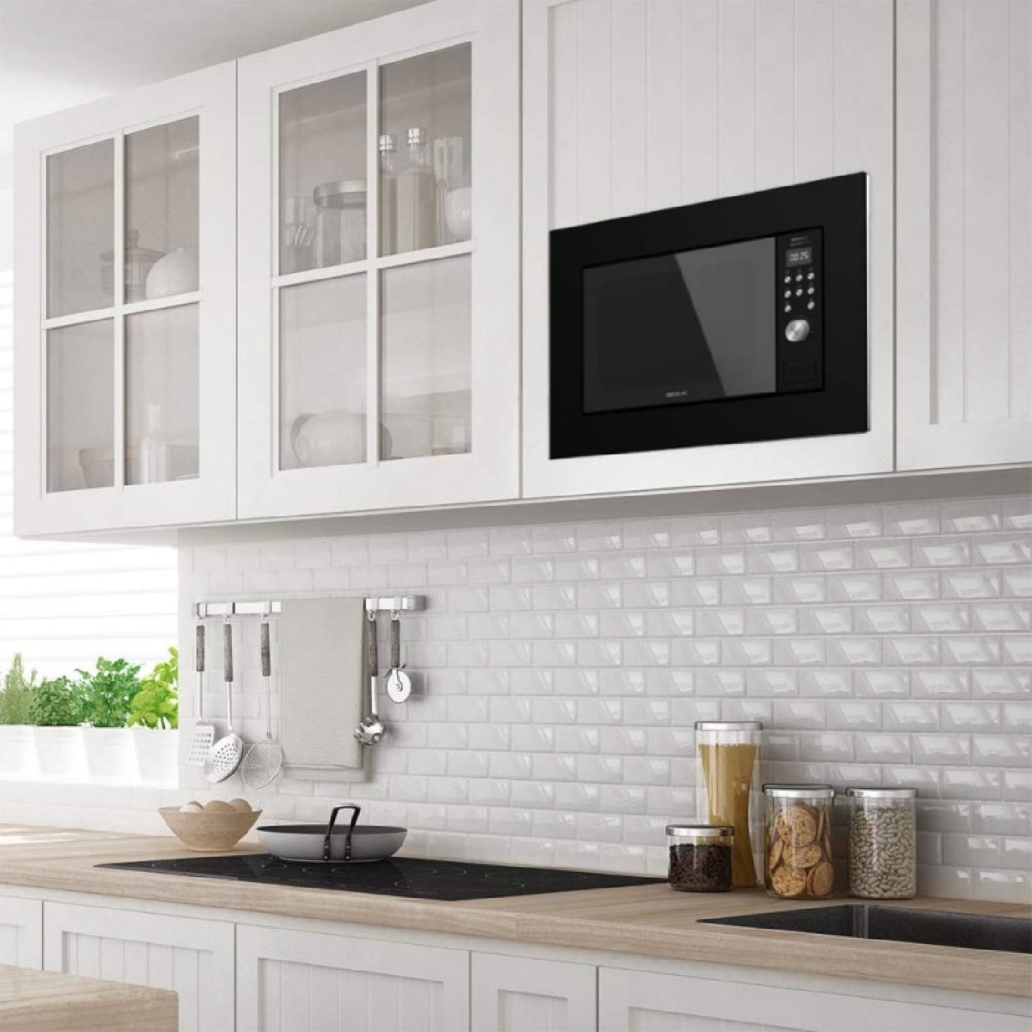 Microondas Encastrable Digital Grandheat 2000 Built-in Black. 700w, Integrable, 20 L, Grill, 9 Funciones Preconfiguradas, Quick Start, Diseño Elegan_4