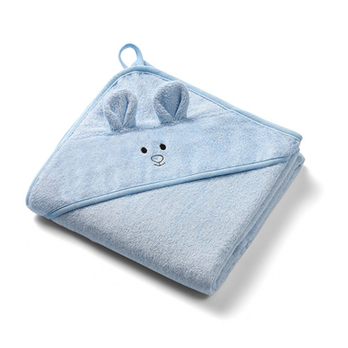 Capa De Baño Bamboo Xl Para Bebés Conejito Azul_0
