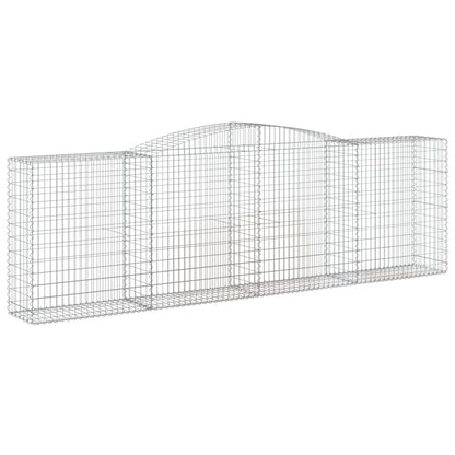 Cestas De Gaviones 2 Uds Forma De Arco Hierro 400x50x120/140 Cm_2