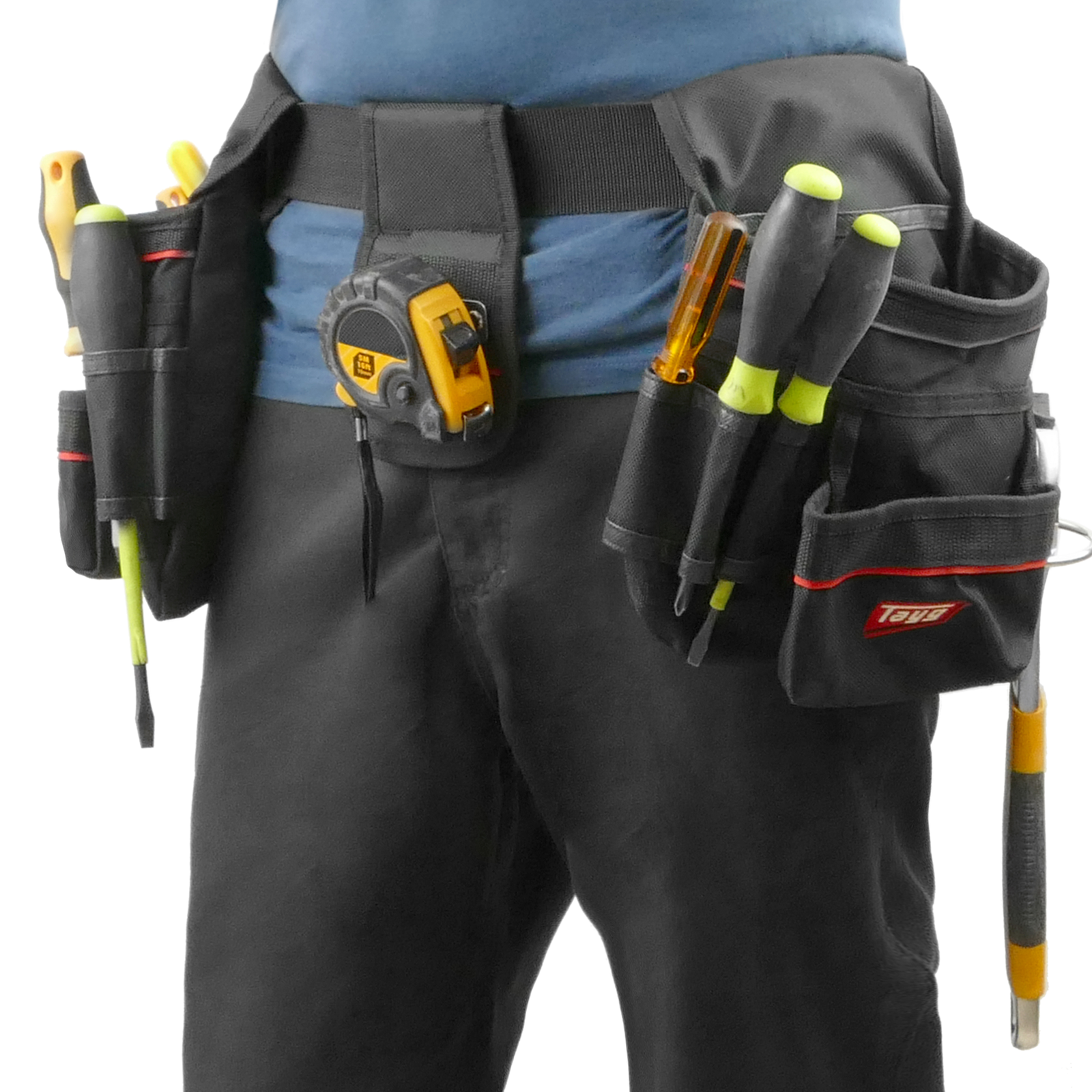 Cinturón Para Herramientas Con 2 Bolsos Para Clavos Y 2 Anillas Para Martillo_2