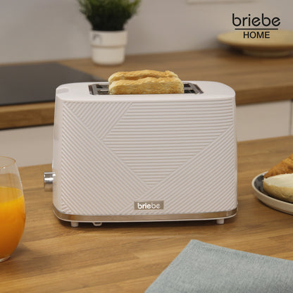 Briebe Elegance Tostadora Pan Ranura Ancha, Tostador 2 Rebanadas 7 Niveles Tostado, Calientapanecillos, Ta1169wht,blanco_1