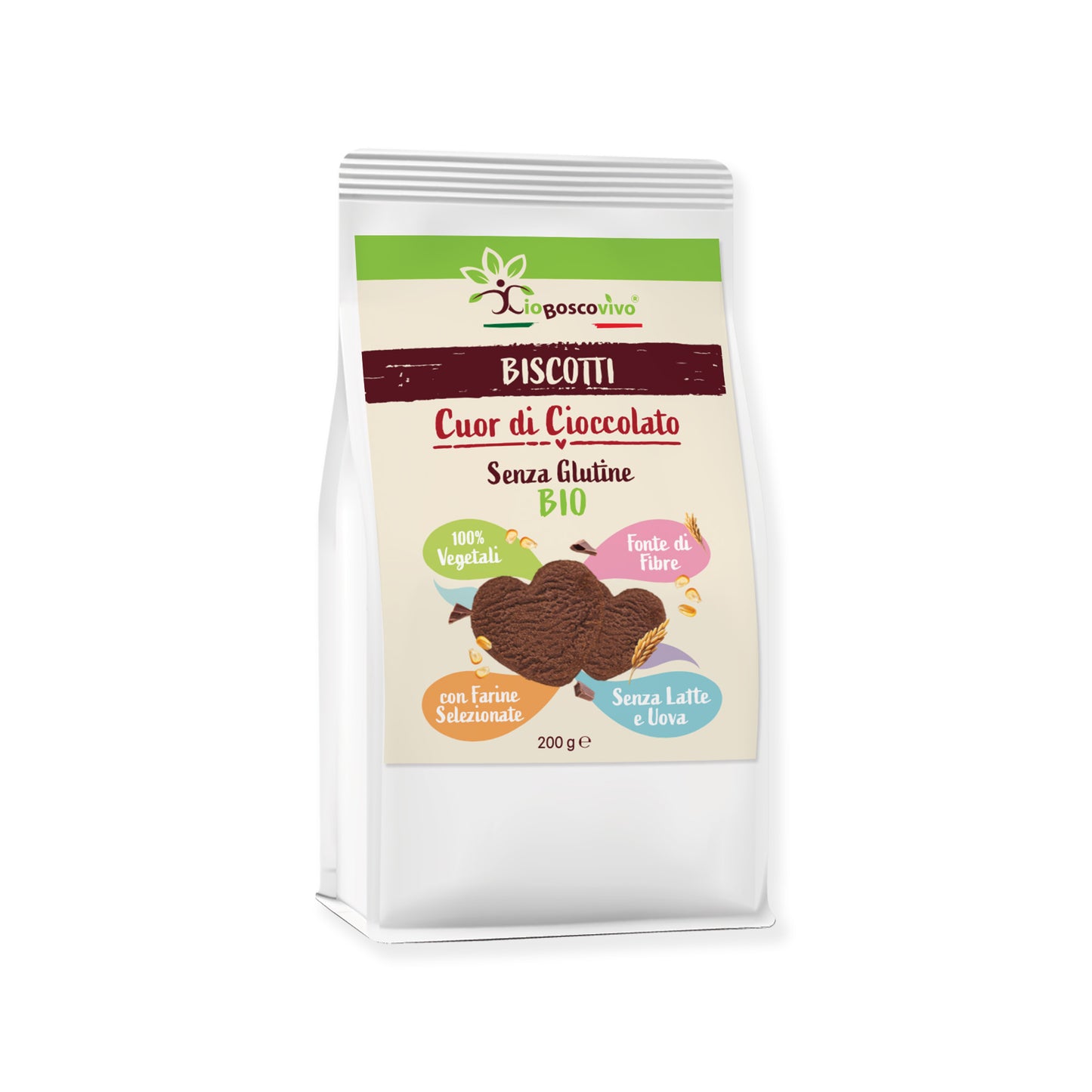 Galletas De Cacao Con Pepitas De Chocolate Negro Sin Gluten Ecológicas 200g Veganas_0