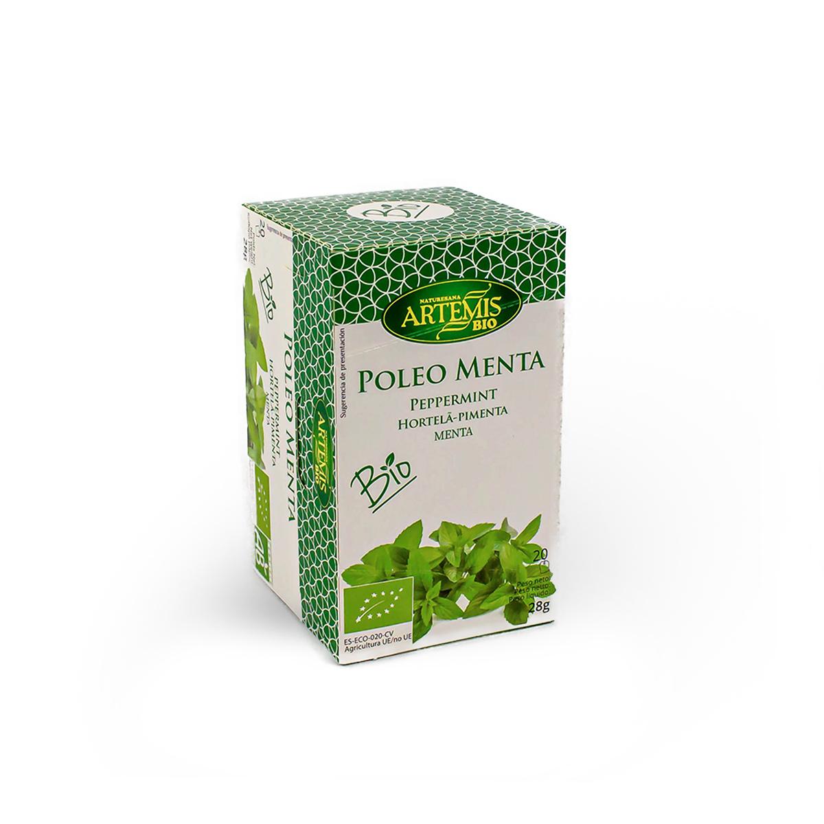 Artemis com 20 filtros de menta e poejo.