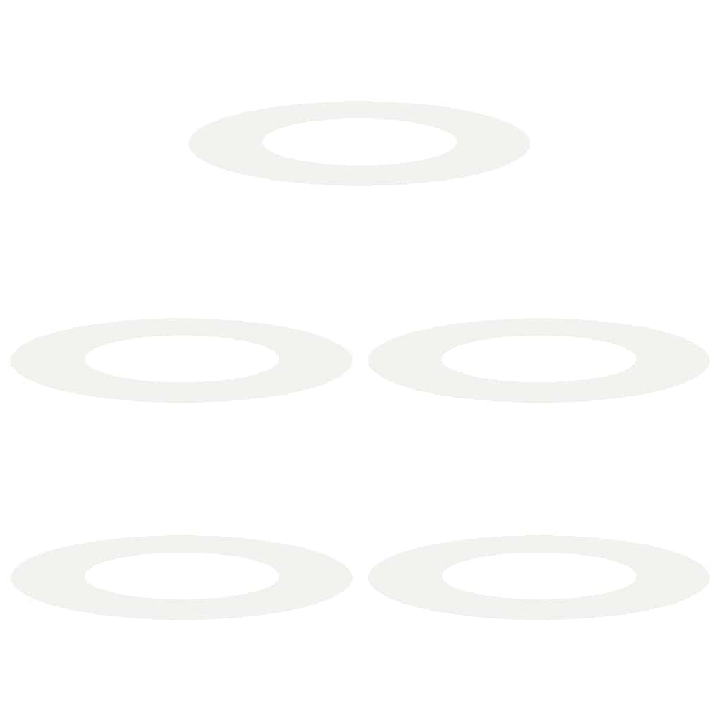 Adecuado Para Anillos De Árbol Plano 5 Uds. Ø40/70 Cm Acero_0