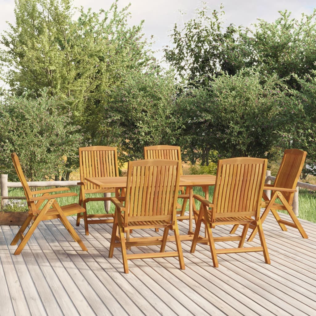 Vidaxl Juego De Comedor De Jardín 7 Piezas Madera Maciza De Teca_1