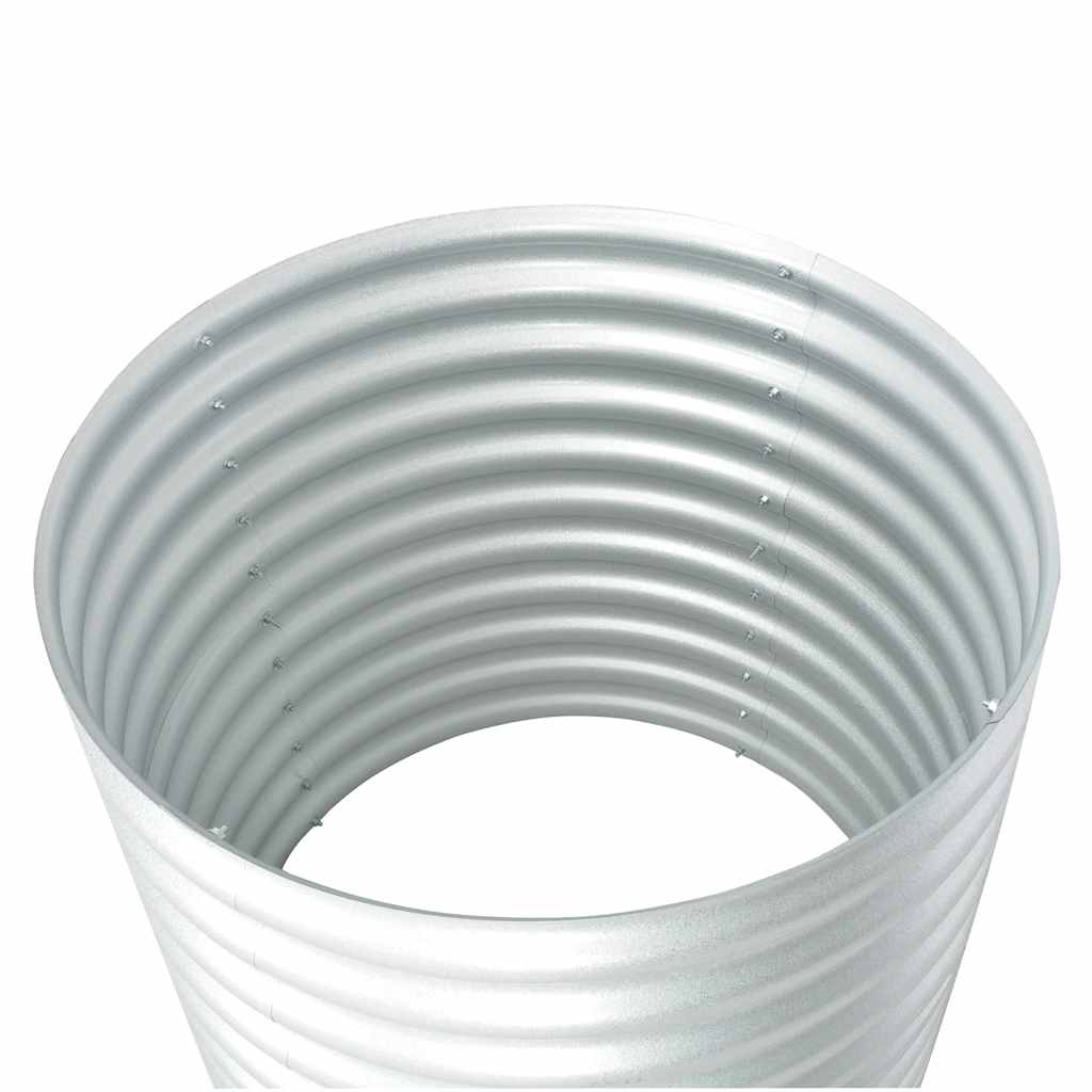Arriate De Acero Galvanizado Plateado 80x80x81 Cm_5