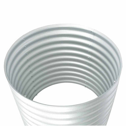 Arriate De Acero Galvanizado Plateado 80x80x81 Cm_5