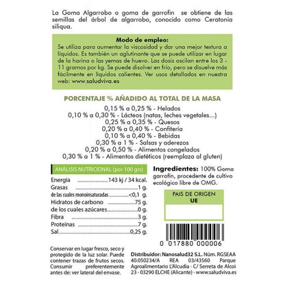 Goma de alfarroba Salud Viva 60 g