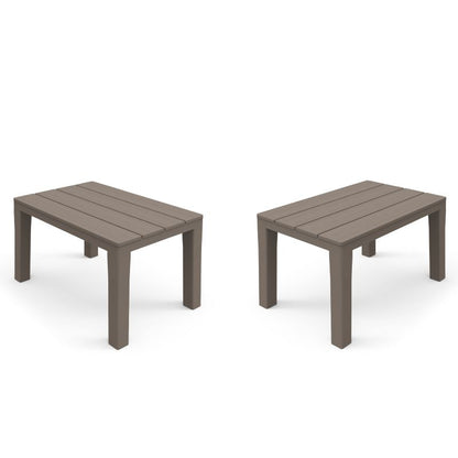 Banqueta De Exterior Nailu Polipropileno, Taupé, 60 X 45 X 39_1
