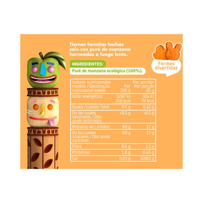 Snack Maçã Biológica 25g, Triboo