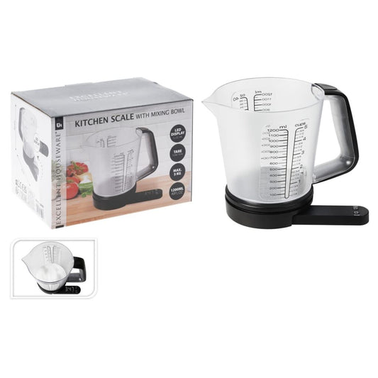 Excellent Houseware Balanza De Cocina Con Bol De Mezcla 1200 Ml_0