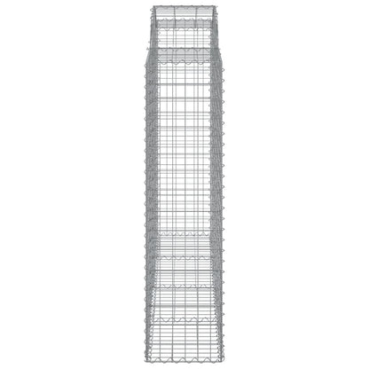 Cestas De Gaviones 5 Uds Forma De Arco Hierro 200x50x160/180 Cm_4