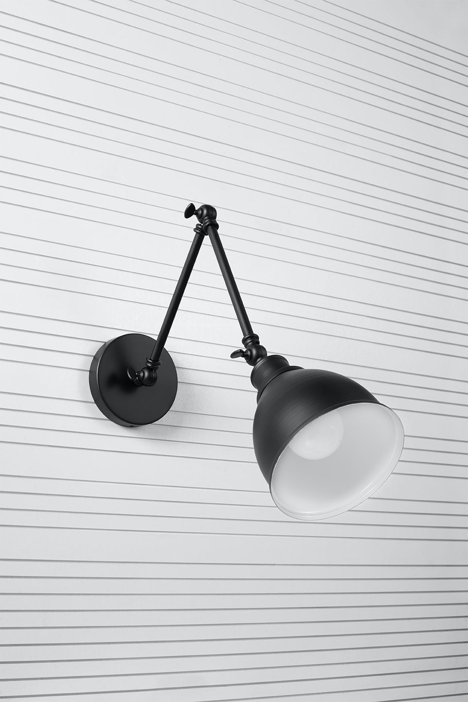Aplique De Pared Stark Shade Negro, E27_2