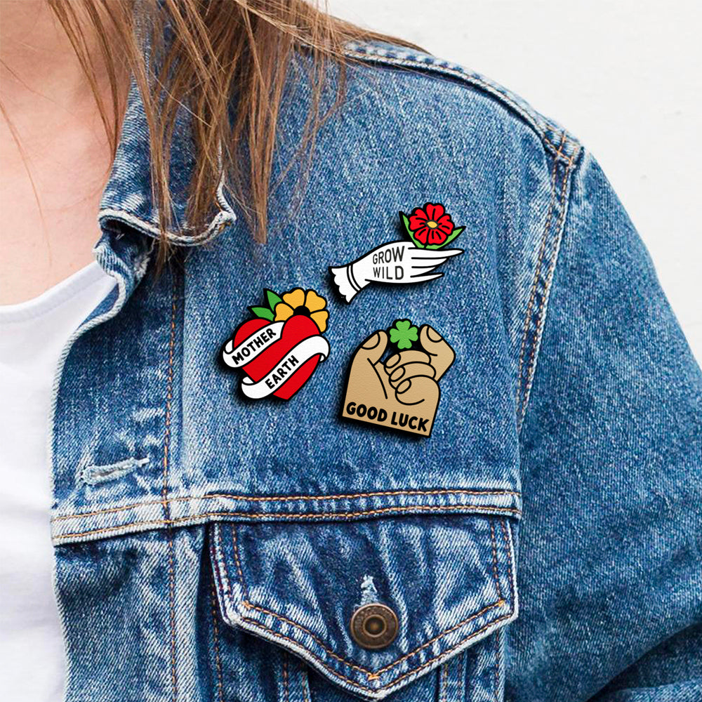 Grow Wild Pin | Accesorio Moderno Y Original Para Chaquetas, Mochilas Y Bolsos_2