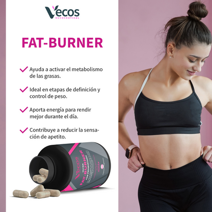 Fat Burner Vecos 100 Cápsulas | Metabolismo, Control Del Peso Y Efecto Saciante | Fórmula Termogénica Completa_3