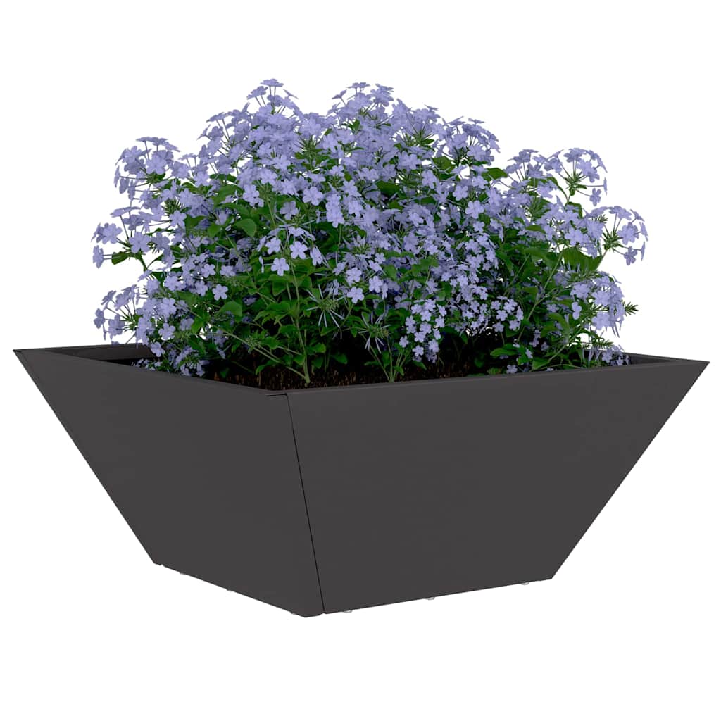 Macetero De Jardín 5 Uds. Negro 35 X 35 X 15 Cm_2