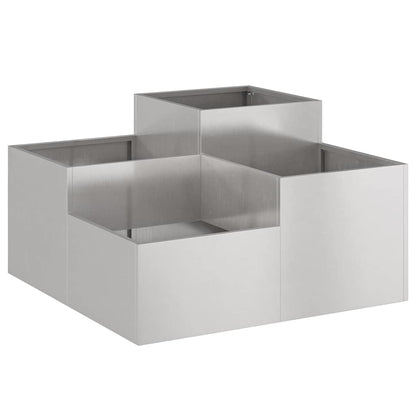 Maceta Para Jardín Oxidado 80 X 80 X 48 Cm Acero Autopatinable_4