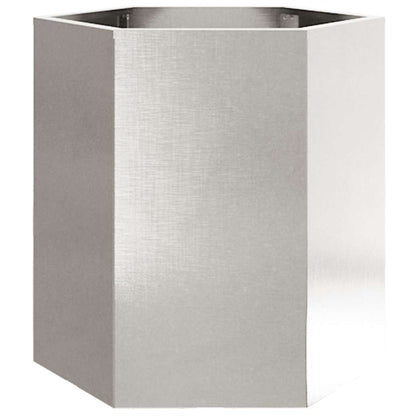 Jardinera Hexagonal Acero Inoxidable 46x40x45 Cm_5