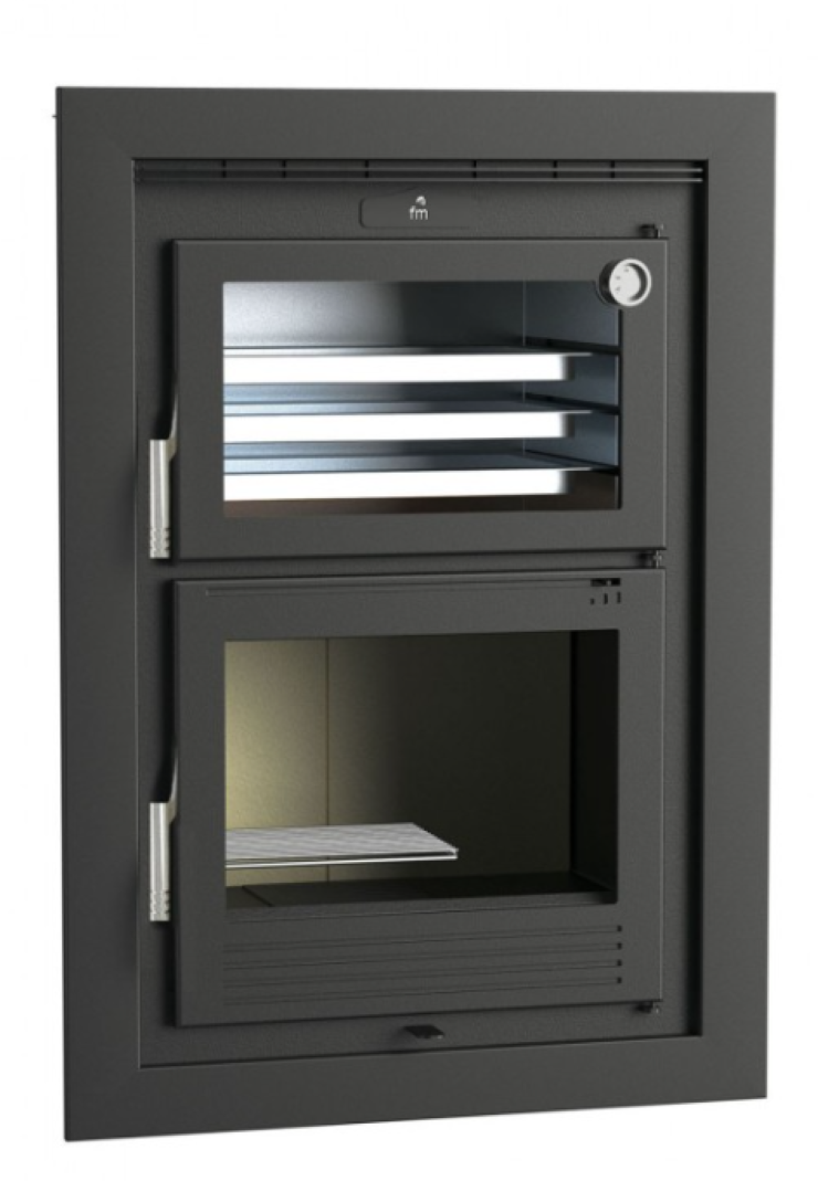 BRICOSOL Horno Leña Insertable FM - Interior Vermiculita - Modelo HLI 100_0