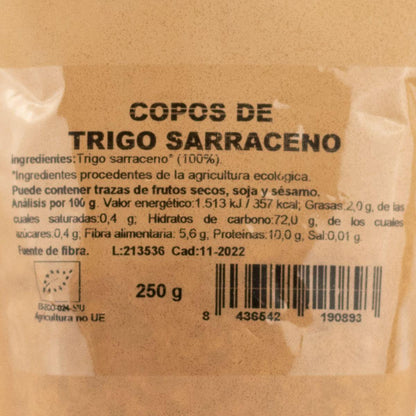 Flocos de trigo sarraceno BIO sem glúten Naturgreen, 250 g
