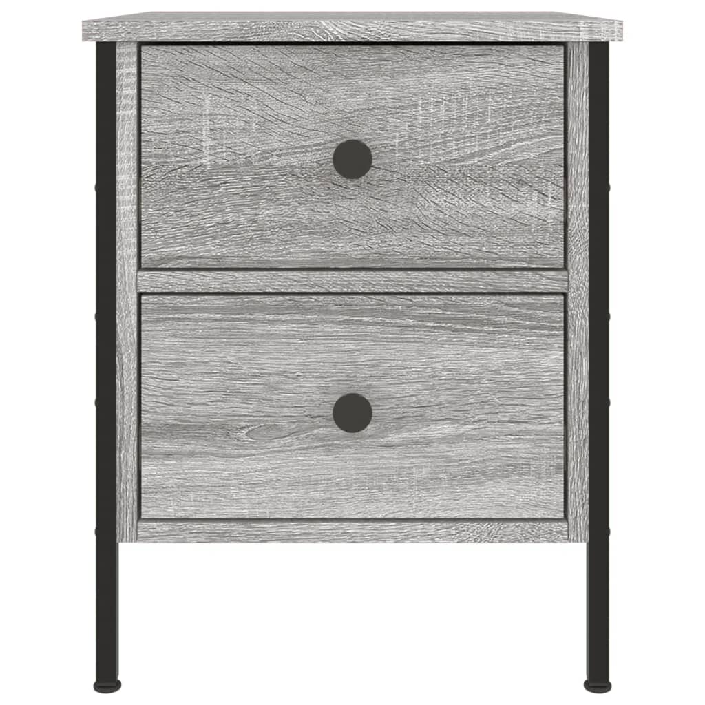 Mesita De Noche 2 Uds Madera Ingeniería Gris Sonoma 40x42x50 Cm_4