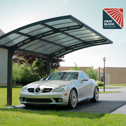 Cobertura para garagem em alumínio Arizona Wave 3 x 5 m