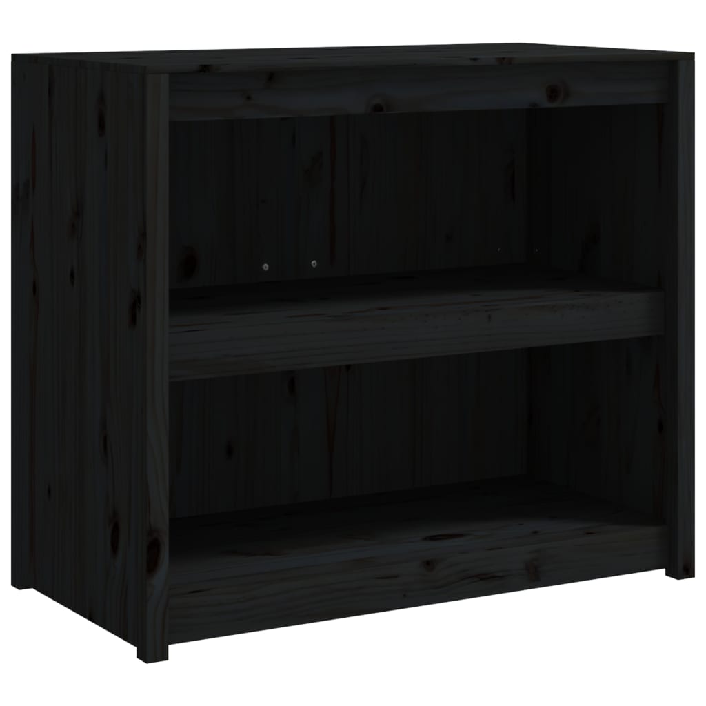 Mueble De Cocina Exterior Madera Maciza Pino Negro 106x55x92 Cm_1